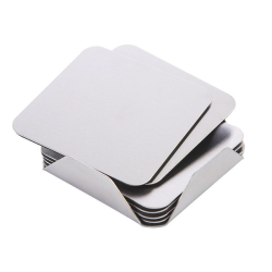 Pack of 6 stainless steel coasters