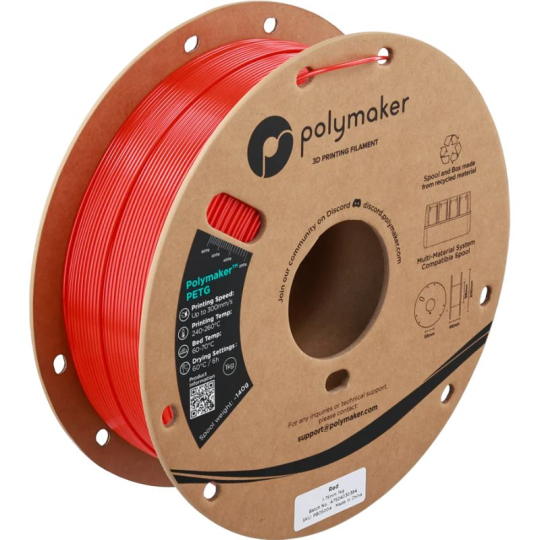 Polymaker PETG Red 1.75mm - High-speed PETG up to 500mm/s
