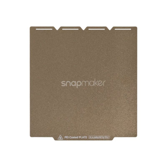 UniTak3D PEI Build Plate Für Snapmaker U1 – 276 X 293 Mm, Doppelseitig: Glatt & Strukturiert, Flexibel, Hitzebeständig Bis 300°C, Einfache Modellentnahme