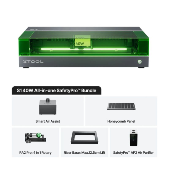 All In One Pack xTool S1 40W All-in-One Pack - Polyfab3D