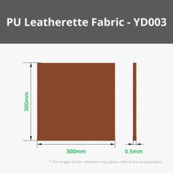 Brown Pebbled PU Leather Sheet (x5), Bambu Lab