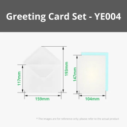 Pearlescent white greeting cards (x2), Bambu Lab