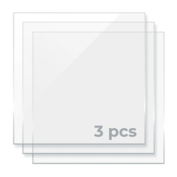 Transparent acrylic Plexiglas 0.3 x 30 x 30 cm x3 xTool
