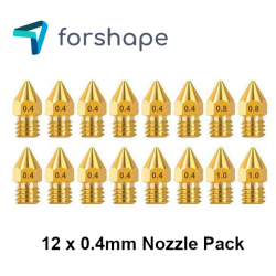 Lot de 12 Buses Laiton MK8 Forshape 0.4mm