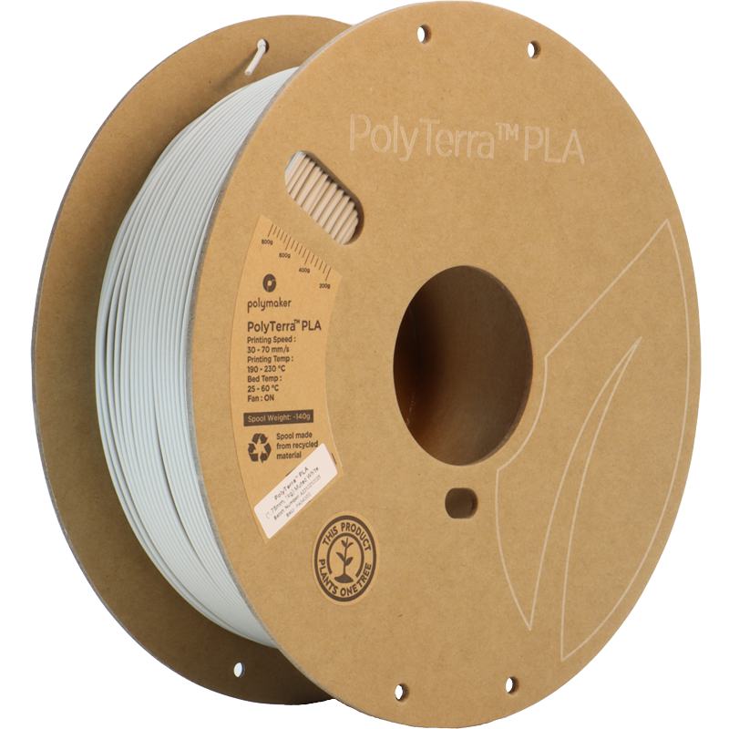 PolyTerra PLA Muted White (Blanc) - 1.75mm - 1 kg