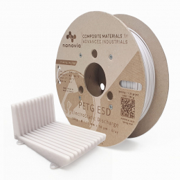Nanovia PETG ESD White / Gray - 1,75 mm - 500 g