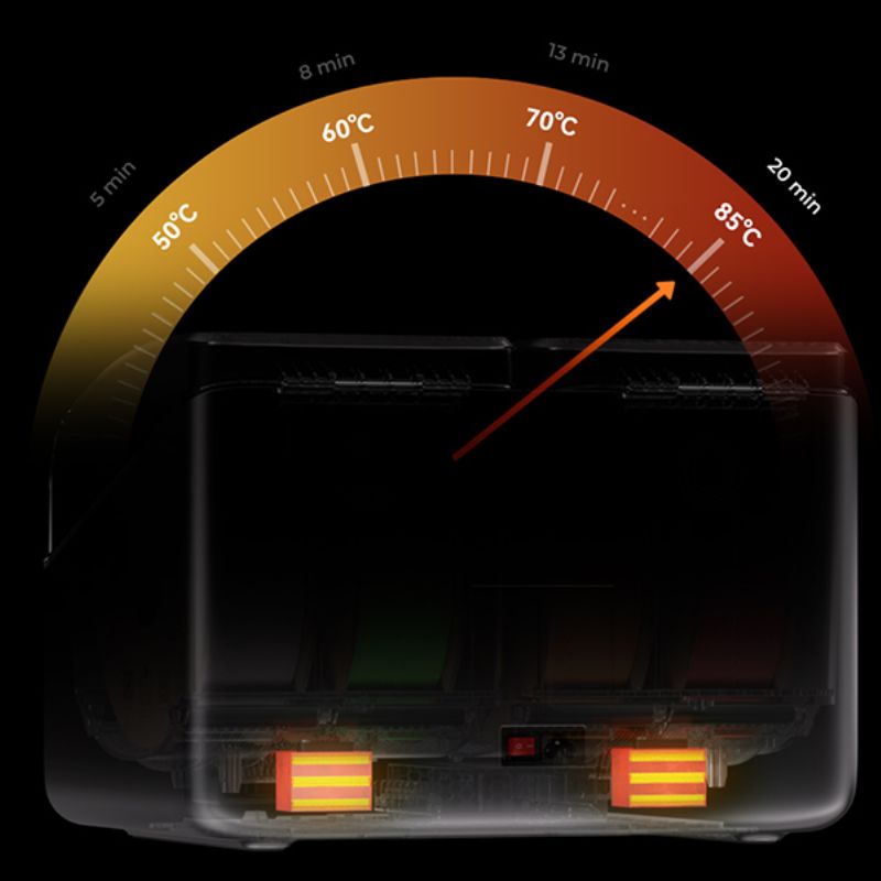 Creality Space Pi X4 Filament Dryer heating up to 85°C