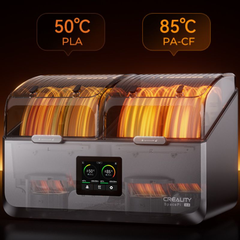 Creality Space Pi X4 Filament Dryer independent chambers