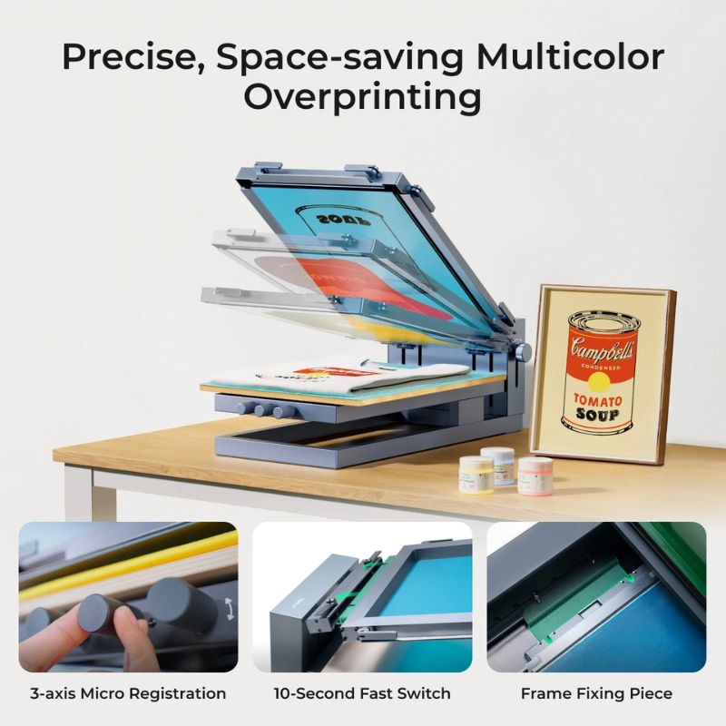 xTool screen printing machine portable frame