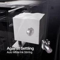 White ink and varnish system of the xTool O1 Omni Printer UV&DT