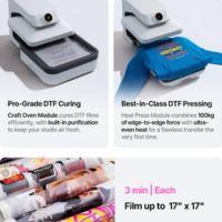 DTF curing with xTool WonderPress Craft Oven module