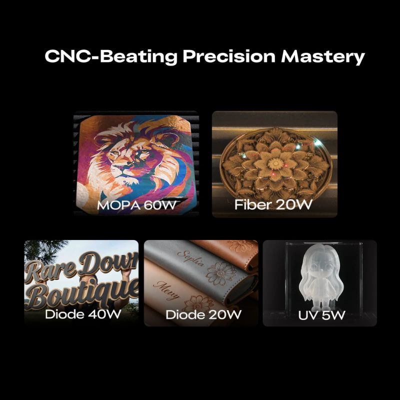 Metal engraving Falcon T1 20W Fiber Module