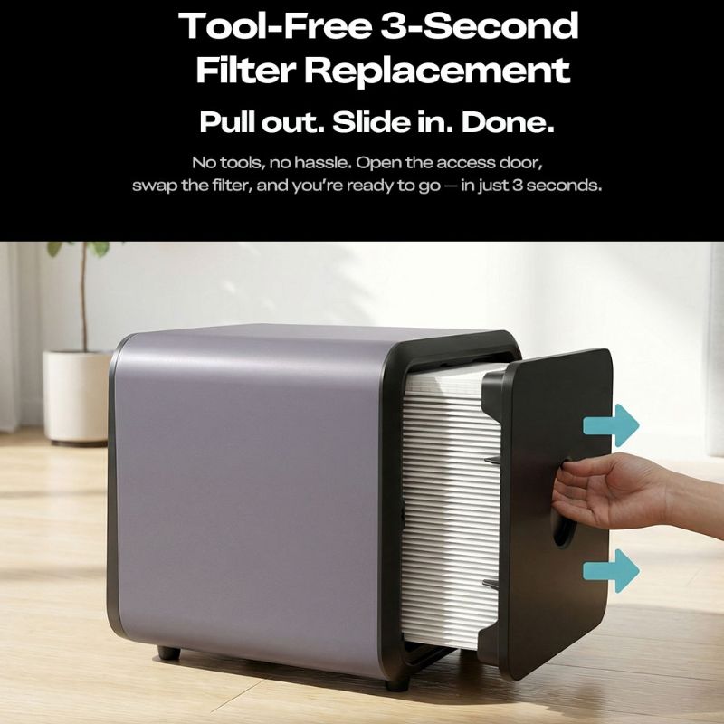 Falcon AP1 mini Creality quick filter replacement 3 seconds