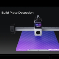 Double-sided PEI-coated flexible spring steel build plate of the Creality K3