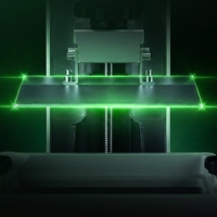 Factory-pre-levelled build plate on the Creality HALOT-X1 Neo resin printer