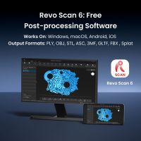 Revopoint Range 3 Pro connected to a computer and a smartphone