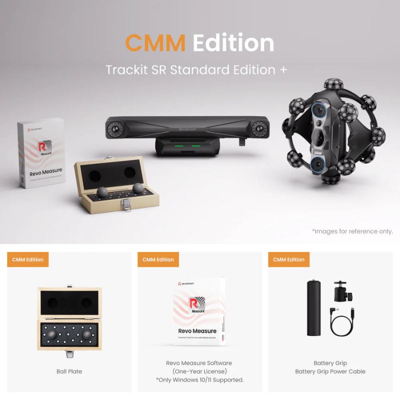 CMM mode of the Revopoint Trackit SR