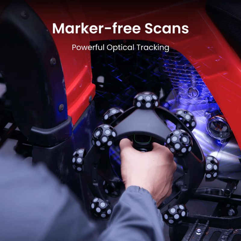 Marker-free scanning with the Revopoint Trackit SR